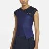 Nike Performance COURT DRI-FIT ADV SLAM TENNISOBERTEIL - Top - Obsidian/white | Damen