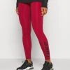 Nike Performance Damen Tights - Pomegranate/black