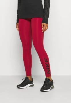 Nike Performance Damen Tights - Pomegranate/black