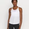 Nike Performance Damen ONE BREATHE TANK - Top - White/black