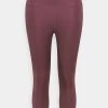 Nike Performance Damen FAST CROP PLUS - Tights - Dark Wine