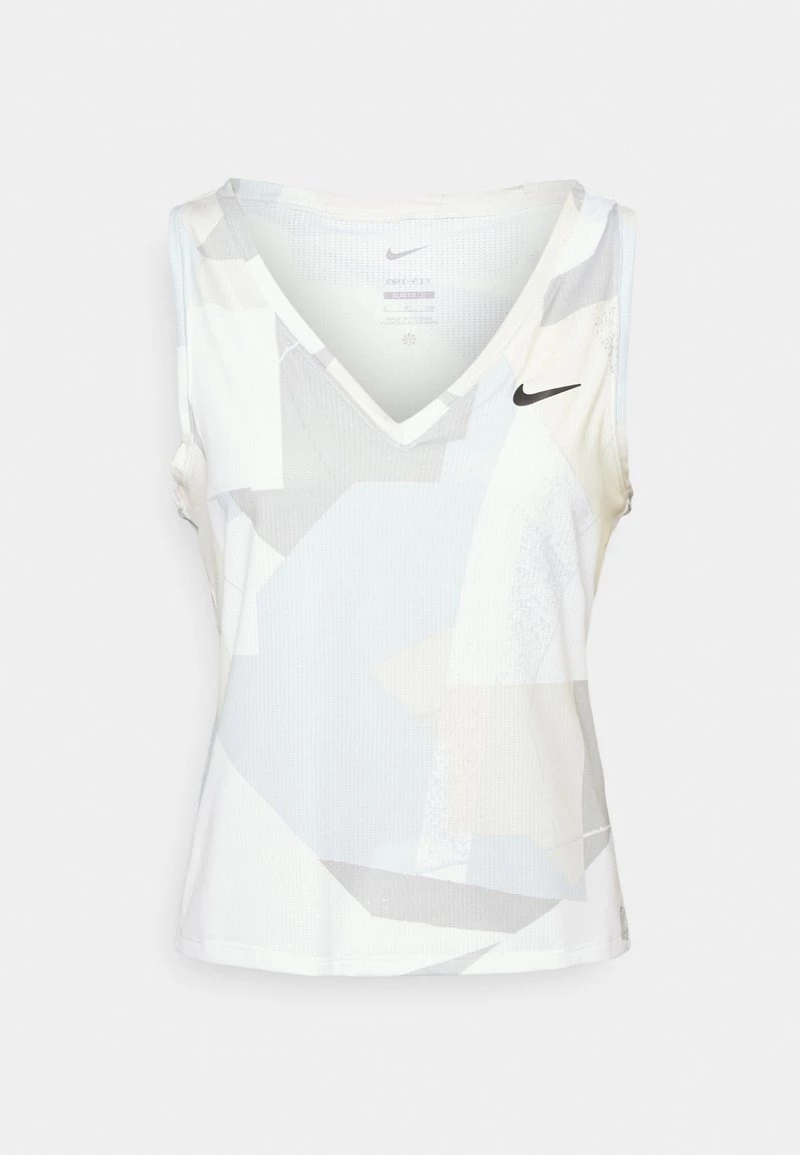 Nike Performance Damen VICTORY TANK - Sport T-shirt - White/black 1 Nike Performance Damen VICTORY TANK - Sport T-shirt - White/black