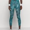 Nike Performance RUN 7/8 - Tights - Dark Teal Green/silver | Damen