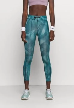 Nike Performance RUN 7/8 - Tights - Dark Teal Green/silver | Damen