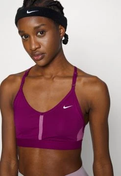 Nike Performance Damen INDY V NECK BRA - Sport-BH Mit Leichter Stützkraft - Sangria/light Bordeaux/sangria/white -Angebote Nike Store 8e767c7c7b344d08b826f97692dee297
