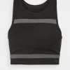 Nike Performance Damen RUN BRA - Sport-BH Mit Mittlerer Stützkraft - Black/iron Grey