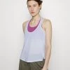 Nike Performance Damen ONE TANK - Top - White/atomic Green