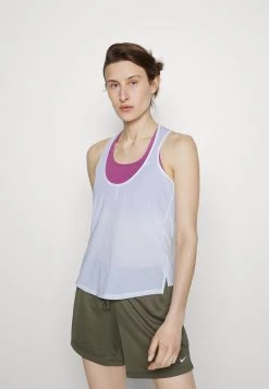 Nike Performance Damen ONE TANK - Top - White/atomic Green