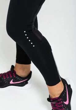 Nike Performance TECH - Tights - Black/reflective Silver | Damen -Angebote Nike Store 8fa2ac939dc04710bf04edc9e338bd82