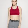 Nike Performance BRA - Sport-BH Mit Leichter Stützkraft - Pomegranate/dark Beetroot/black | Damen