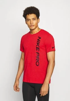 Nike Performance Herren BURNOUT - T-Shirt Print - University Red/black