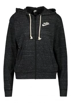 Nike Performance GYM VINTAGE MIT KAPUZE - Sweatjacke - Black | Damen