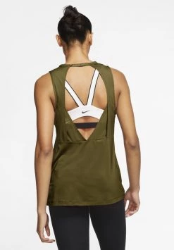 Nike Performance Damen Top - Olive Flak/volt -Angebote Nike Store 908ef91a96c1432d819b1e8bd8a9ab0c
