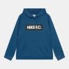 Nike Performance FC LIBERO HOODIE UNISEX - Sweatshirt - Marina Blue/white/black