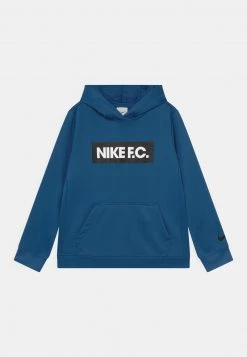 Nike Performance FC LIBERO HOODIE UNISEX - Sweatshirt - Marina Blue/white/black