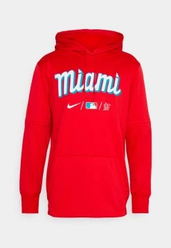 Nike Performance Herren MLB MIAMI MARLINS CITY CONNECT THERMA HOODIE - Kapuzenpullover - University Red/white -Angebote Nike Store 9189f31c41da4caeb0dd3bc7abd7d8af