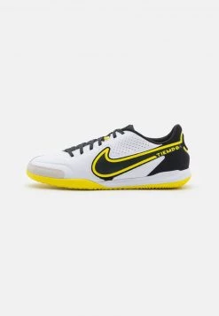 Nike Performance TIEMPO LEGEND 9 ACADEMY IC - Fußballschuh Halle - White/dark Smoke Grey/black/yellow Strike | Herren