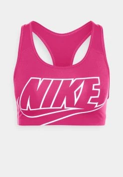 Nike Performance Damen FUTURA BRA - Sport-BH Mit Mittlerer Stützkraft - Fireberry/white