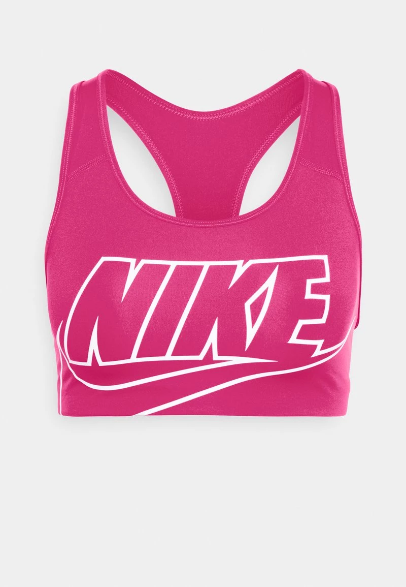 Nike Performance Damen FUTURA BRA - Sport-BH Mit Mittlerer Stützkraft - Fireberry/white 1 Nike Performance Damen FUTURA BRA - Sport-BH Mit Mittlerer Stützkraft - Fireberry/white