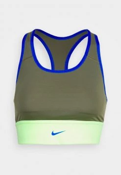 Nike Performance Damen BRA - Sport-BH Mit Mittlerer Stützkraft - Medium Olive/lime Glow/hyper Royal -Angebote Nike Store 9421adae6acd444fbd2b090e278d4710