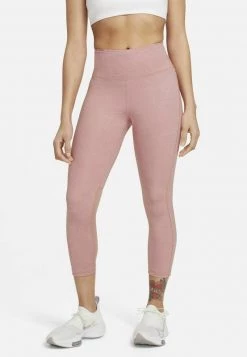 Nike Performance Damen RUN FAST CROP - Tights - Rust Pink
