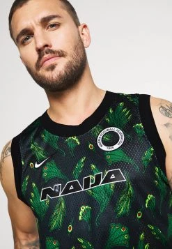 Nike Performance Herren NIGERIA - Sport T-shirt - Pine Green/black -Angebote Nike Store 9519390a58cf4354b6d99f71b64fad96