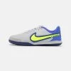 Nike Performance JR. TIEMPO LEGEND 9 ACADEMY IC UNISEX - Fußballschuh Halle - Grey Fog/volt/sapphire