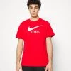 Nike Performance Herren TEE - T-Shirt Print - University Red/white