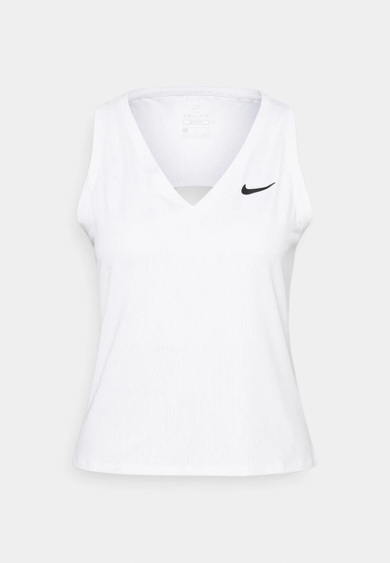 Nike Performance Damen VICTORY TANK - Top - White/black 1 Nike Performance Damen VICTORY TANK - Top - White/black