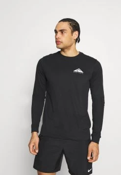 Nike Performance Herren TRAIL - Sport T-shirt - Black