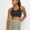 Nike Performance Damen LEOPARD SHINE BRA - Sport-BH Mit Mittlerer Stützkraft - Black