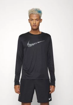 Nike Performance Herren MILER - Sport T-shirt - Black