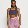 Nike Performance Damen BRA - Sport-BH Mit Mittlerer Stützkraft - Dark Raisin/white