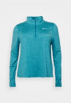 Nike Performance ELEMENT - Langarmshirt - Marina/washed Teal/heather | Damen