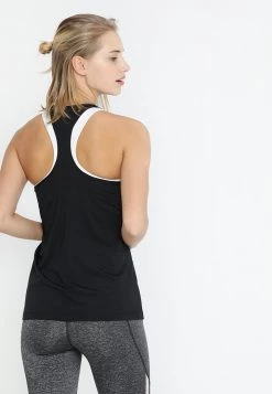 Nike Performance Damen TANK ALL OVER - Sport T-shirt - Black/white -Angebote Nike Store 979403d930114542909bad3d9e1a9718