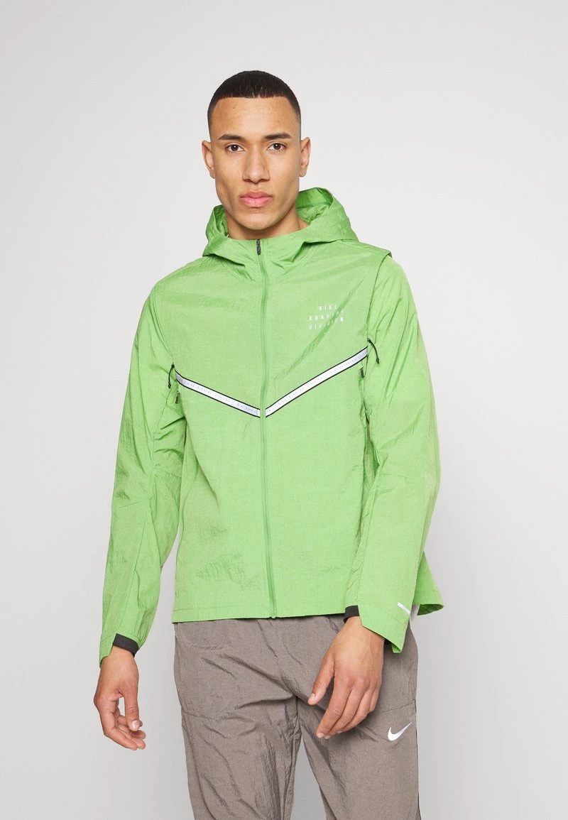Nike Performance Herren TRANSIT - Laufjacke - Chlorophyll/silver 3 Nike Performance Herren TRANSIT - Laufjacke - Chlorophyll/silver – Bild 3