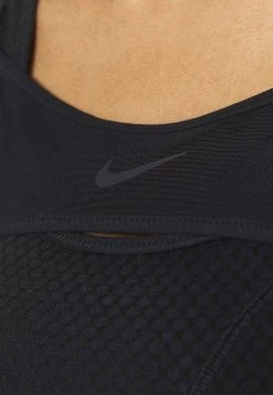 Nike Performance Damen ALPHA BRA - Sport-BH Mit Starker Stützkraft - Black/dk Smoke Grey -Angebote Nike Store 97ac9aa3113d45a3b8a1cb0d471aad58