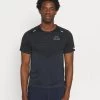 Nike Performance Herren RUN - T-Shirt Print - Black/thunder Blue/silver