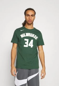 Nike Performance Herren NBA MILWAUKEE BUCKS GIANNIS ANTETOKOUNMPO ICON NAME & NUMBER TEE - Vereinsmannschaften - Fir