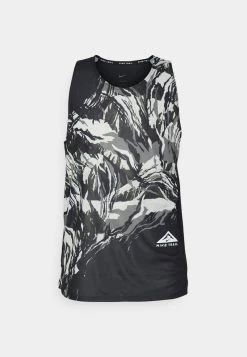 Nike Performance Herren TRAIL RISE TANK - Top - Black/white -Angebote Nike Store 98f2999de7844d37b027884ce9902e63