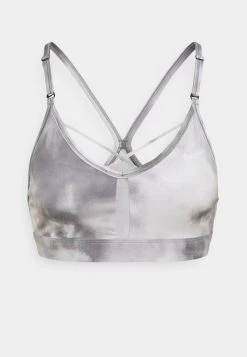 Nike Performance Damen INDY SKY BRA - Sport-BH Mit Leichter Stützkraft - Smoke Grey/black/white -Angebote Nike Store 990d6acb40a34ba5ad0331ba68dc0538