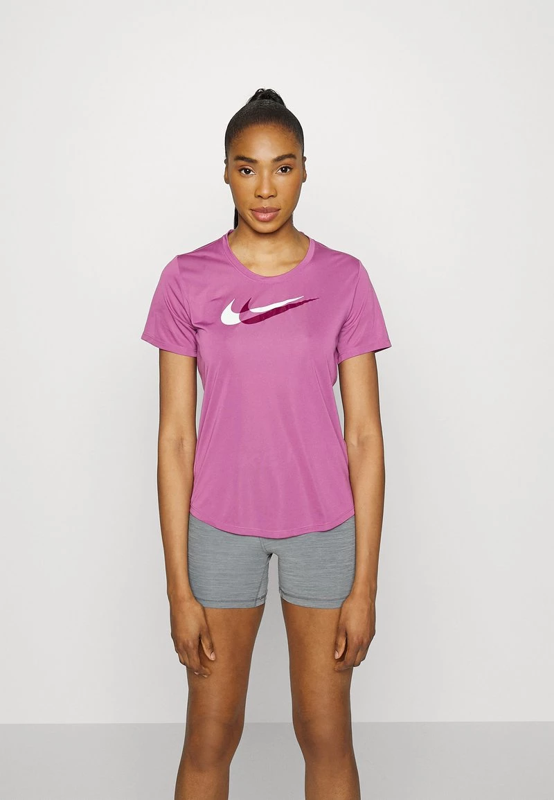 Nike Performance Damen RUN - T-Shirt Print - Light Bordeaux/white 1 Nike Performance Damen RUN - T-Shirt Print - Light Bordeaux/white
