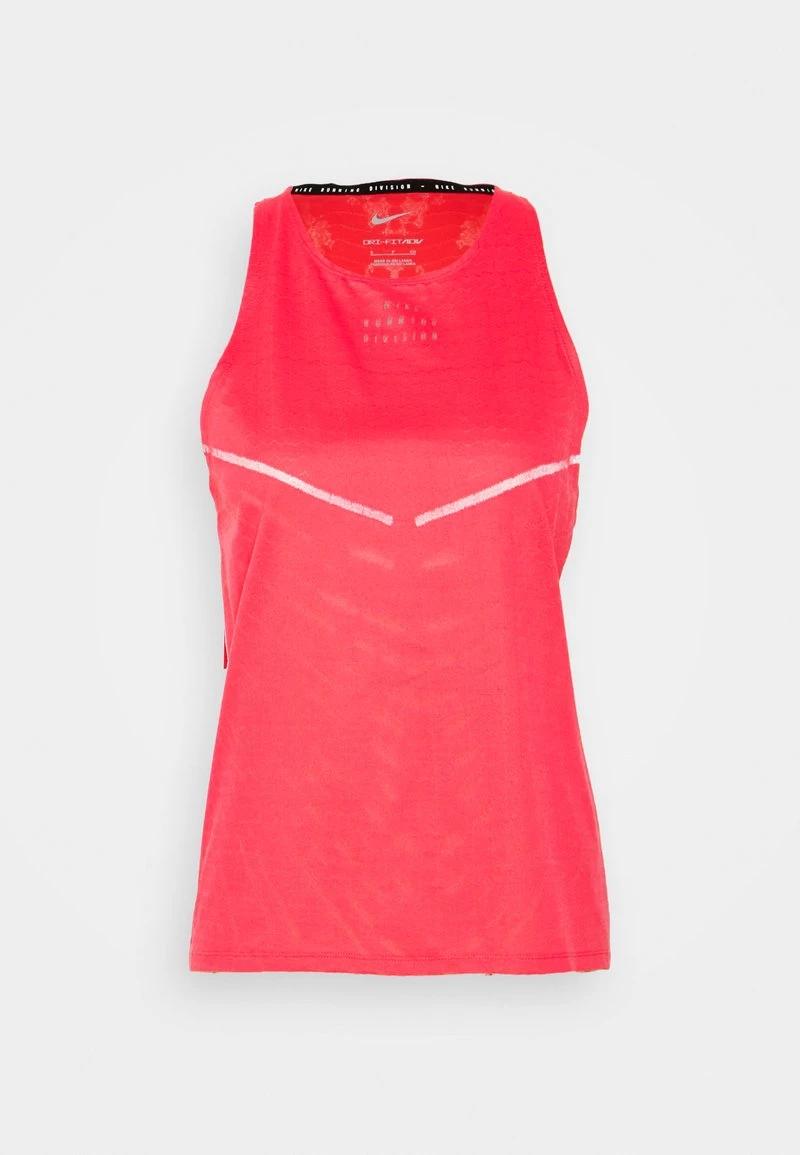 Nike Performance Damen RUN TANK - Top - Light Fusion Red/black 2 Nike Performance Damen RUN TANK - Top - Light Fusion Red/black – Bild 2