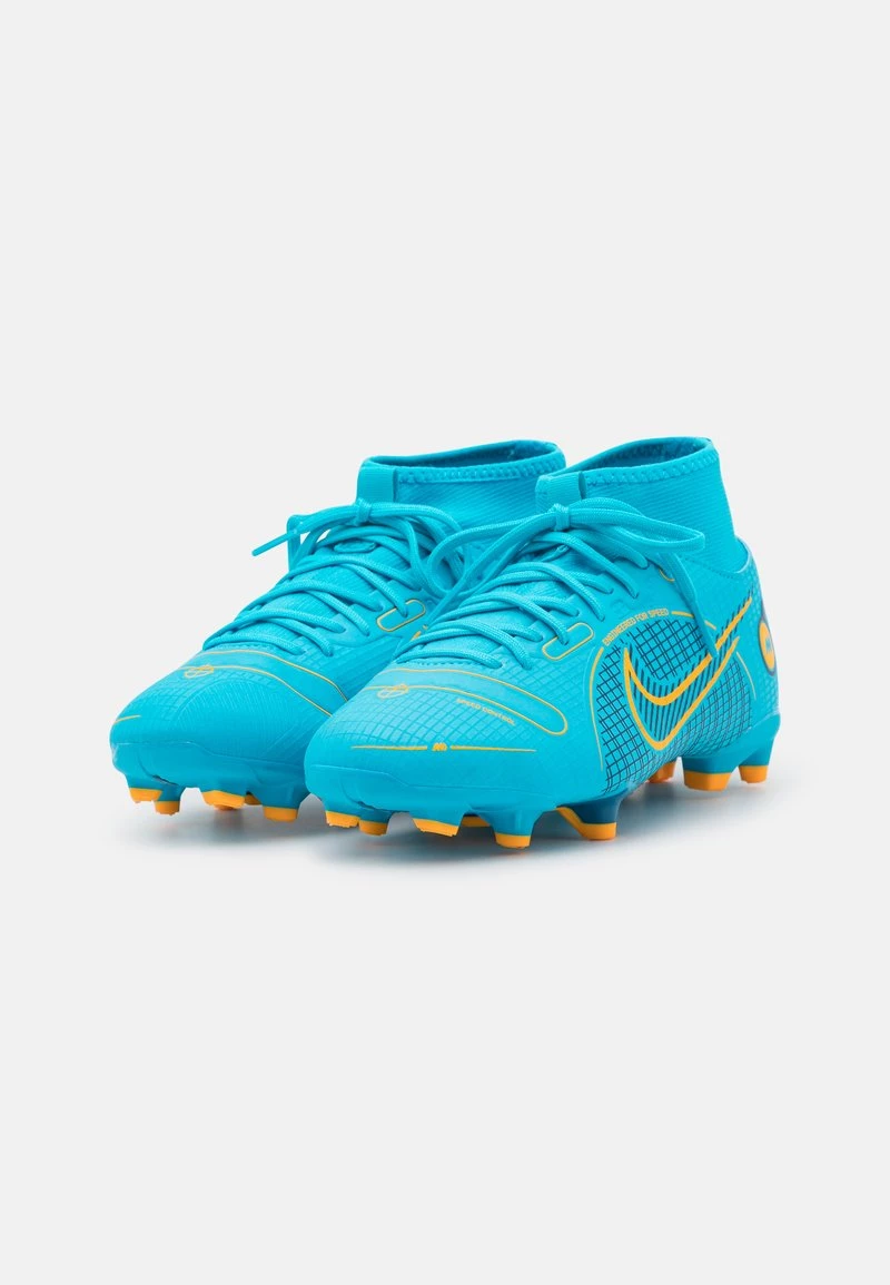 Nike Performance MERCURIAL JR 8 ACADEMY FG/MG UNISEX - Fußballschuh Nocken - Chlorine Blue/laser Orange/marina 2 Nike Performance MERCURIAL JR 8 ACADEMY FG/MG UNISEX - Fußballschuh Nocken - Chlorine Blue/laser Orange/marina – Bild 2