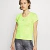 Nike Performance T-Shirt Print - Volt/reflective Silver | Damen