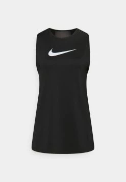 Nike Performance Damen TANK OPEN - Sport T-shirt - Black/white -Angebote Nike Store 9bf7fb1a23144aa4bfd58972b988dc81