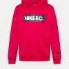 Nike Performance Herren FC LIBERO HOODIE - Sweatshirt - Mystic Hibiscus/white/black
