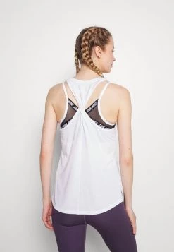 Nike Performance Damen ONE LUXE - Top - White/silver -Angebote Nike Store 9cb98a2fe8a04526a730ba280d55892a