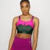 Nike Performance ALPHA BRA - Sport-BH Mit Starker Stützkraft - Pro Green/active Pink | Damen