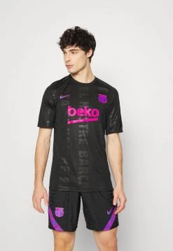 Nike Performance Herren FC BARCELONA CL - T-Shirt Print - Black/fireberry/hyper Royal